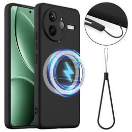 Telefontok a Xiaomi Poco F7 Ultra, Silicone MagSafe, fekete