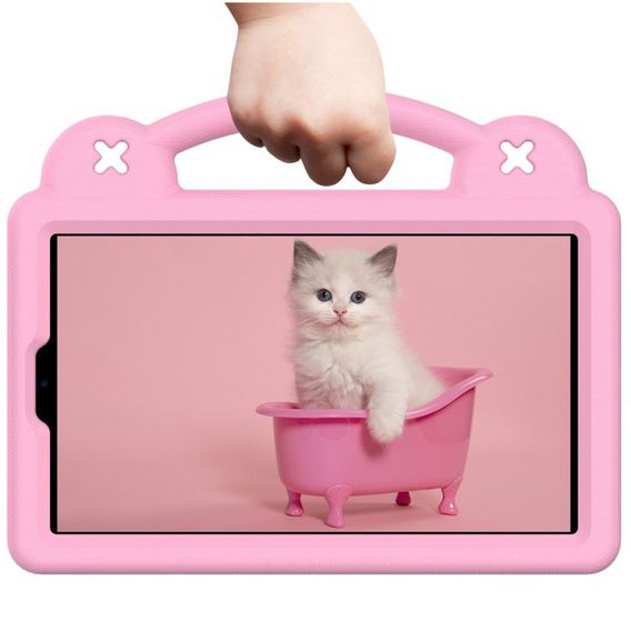 Gyermek tok Samsung Galaxy Tab A7 Lite 8.7 T220/T225, Cute Patterns, állvánnyal, rózsaszín
