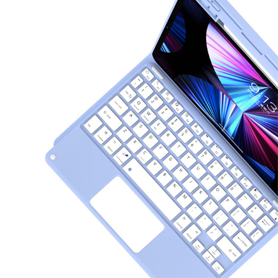 Tok + billentyűzet iPad Air 10.9 4 2020 / 5 2022, Touchpad, kék