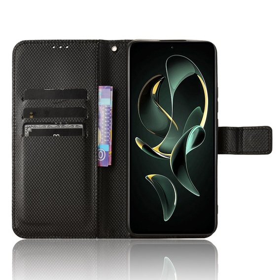 Flip tok Xiaomi 13T / 13T Pro / Redmi K60 Ultra-hez, Smart Magnet, fekete