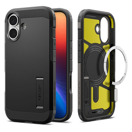 Spigen tok iPhone 17 készülékhez, Tough Armor T MagSafe, fekete