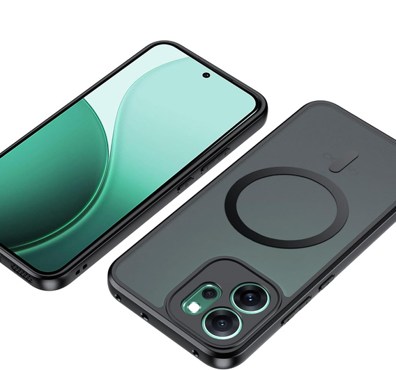 Matt tok Oppo Reno 14, MagSafe-hoz, áttetsző fekete