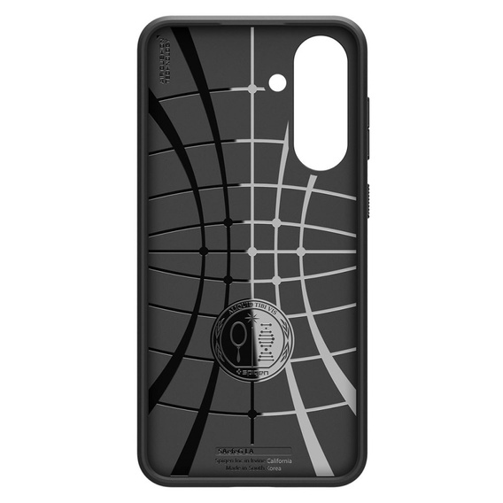 A Spigen tok Samsung Galaxy A56 5G, Liquid Air, fekete + 9H edzett üveghez
