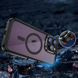 Tok iPhone 15 Pro, ERBORD Impact Guard, MagSafe, fekete