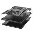 Tok iPad 10.2 2021 / 2020 / 2019, Tire Armor, fekete