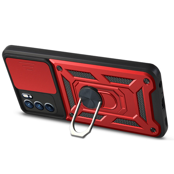 Telefontok a Oppo Reno 6 5G, CamShield Slide, piros