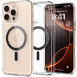 MagSafe Spigen tok iPhone 16 Pro Max, Ultra Hybrid, átlátszó + 9H edzett üveg