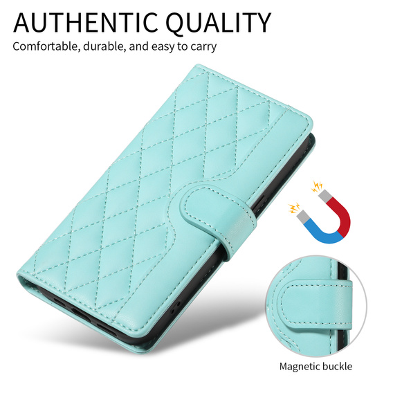 Rhombus Crossbody bőr flip tok Motorola Edge 70 készülékhez