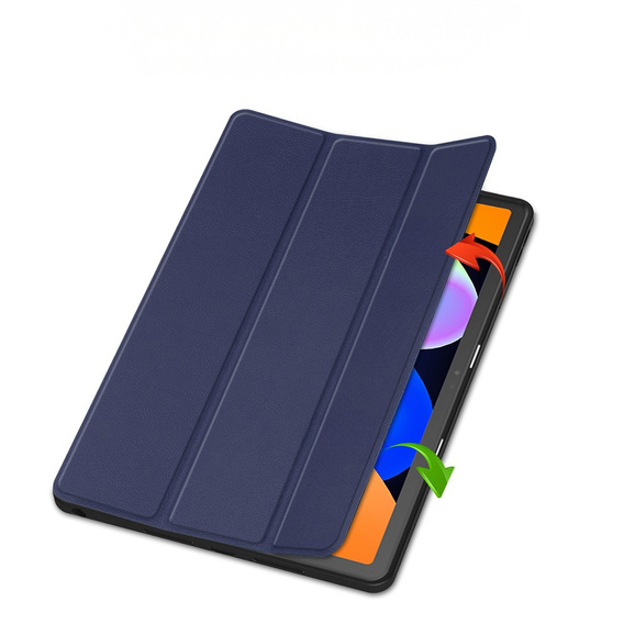 Tok Lenovo Idea Tab 11" 2025 TB336FU TB336ZU, állvány, Smartcase tolltartóval, tengerészkék színű