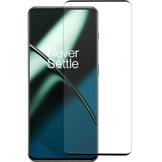 3D edzett üveg OnePlus 11 5G készülékhez, fekete