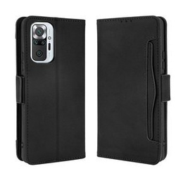 Pattintható tok a Xiaomi Redmi Note 10 Pro, Card Slot, fekete