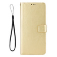 Pattintható tok a Samsung Galaxy A56, Crazy Horse Wallet, arany