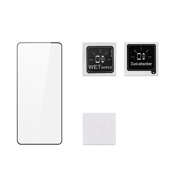 Edzett üveg Xiaomi Redmi Note 13 5G, Dux Ducis teljes képernyőhöz, fekete keret