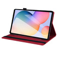 Tok Samsung Galaxy Tab S6 Lite, Classic, tolltartóval, piros