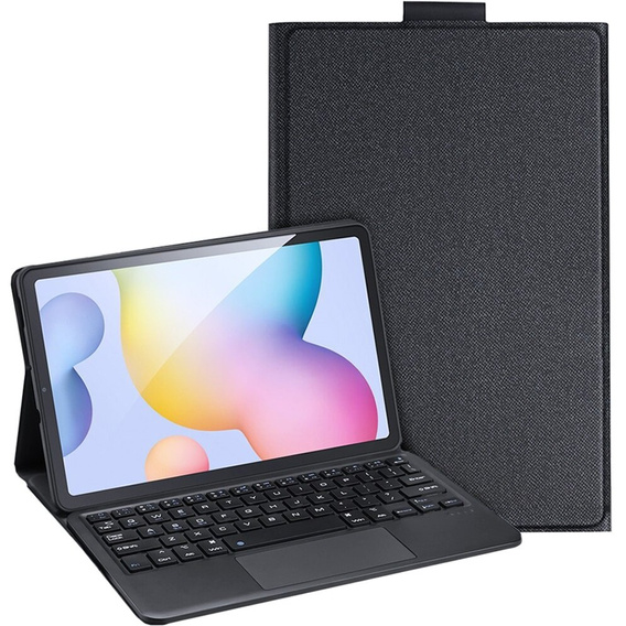 Tok + billentyűzet Samsung Galaxy Tab S6 Lite P610/P615 2020, S6 Lite 2022 10.4, Dux Ducis Magnetic, fekete