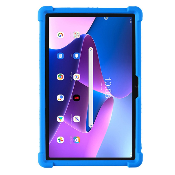 Szilikon tok Lenovo Tab M10 Plus 10.6 Gen 3 TB-125F TB-128F, Impact, páncélozott, sötétkék