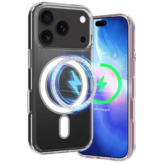 Mágneses tok TPU + akril iPhone 17 Pro Max készülékhez