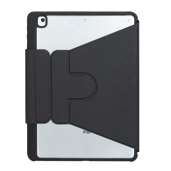 Billentyűzet tok iPad 11" 2025 A16 (11 gen.) / iPad 10.9" 2022 (10 gen.), Rotary 360° Leather, fekete