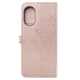 Pattintható tok a Oppo A38 4G / Oppo A18 4G, Mandala, rózsaszín rose gold