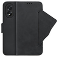 Pattintható tok a Oppo A58 4G, Card Slot, fekete