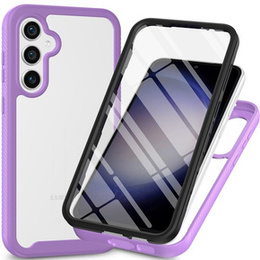 Tok Samsung Galaxy S24 készülékhez, Shockproof, fóliával, lila