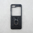 Páncélozott telefontok a Samsung Galaxy Z Flip5 5G, Nox Case Ring, fekete