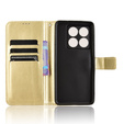 Pattintható tok a Xiaomi 14T Pro, Crazy Horse Wallet, arany