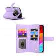 Pattintható tok a Honor Magic 7 Lite, Wallet Zipper Pocket, lila