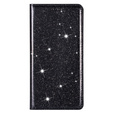 A flip tok iPhone 16E, Card Slot Glittery, fekete