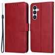 Pattintható tok a Samsung Galaxy A54 5G, Leather Wallet, piros