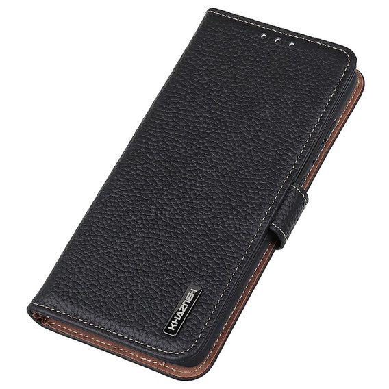 KHAZNEH RFID tok OnePlus 12R, Litchi textúra, fekete