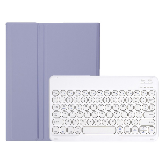 Tok + billentyűzet Galaxy Tab S8 / S7, Pen Slot, lila