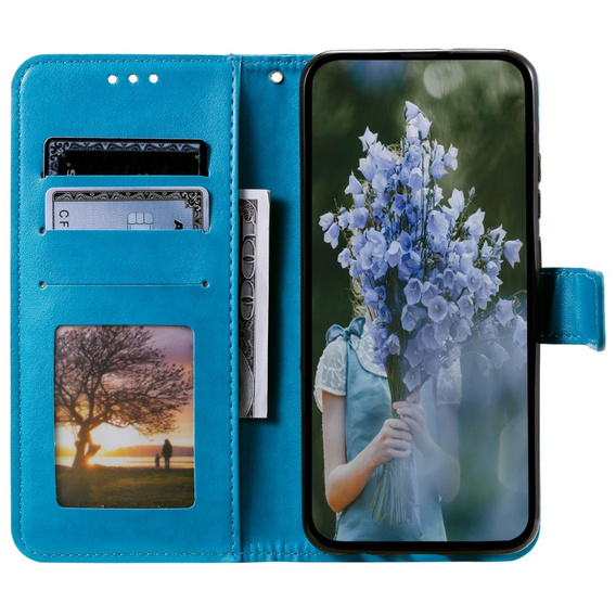 Pattintható tok a Xiaomi Redmi Note 12 4G, Mandala, kék