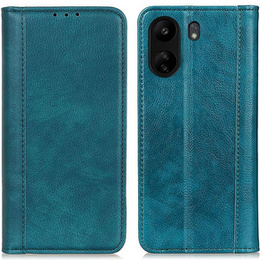 Telefontok a Xiaomi Redmi 13C / Poco C65, Wallet Litchi Leather, zöld