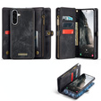CASEME tok Samsung Galaxy A56 5G, Retro Leather Wallet, szíjjal, fekete