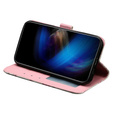 Pattintható tok a Samsung Galaxy A35 5G, Wallet, Roses fehér