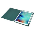 Tok iPad 10.2 2021 / 2020 / 2019, Smartcase Hybrid, tolltartó résszel, sötétzöld