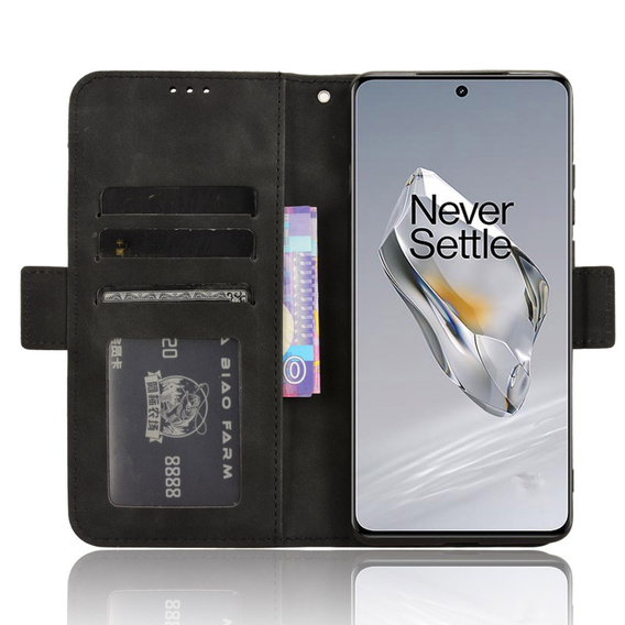 Pattintható tok a OnePlus 12 5G, Card Slot, fekete