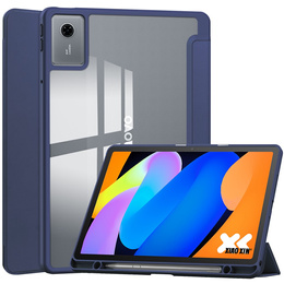 Tojás Lenovo Idea Tab 11" 2025 TB336FU TB336ZU, átlátszó hátlappal és tolltartóval, tengerészkék színben