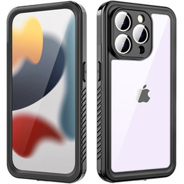 IP68 vízálló tok a iPhone 15 Pro Max, Redpepper, fekete