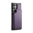 CASEME flip tok Samsung Galaxy S25 Ultra, Litchi Wallet, lila