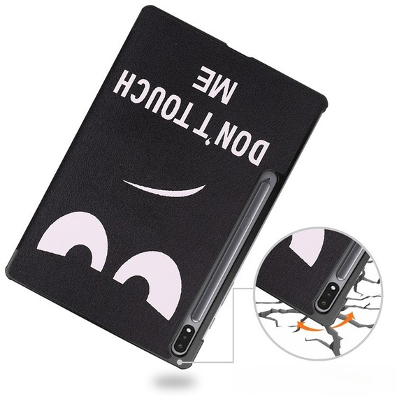 Tok Samsung Galaxy Tab S9 Plus, Smartcase, don't touch me