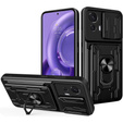 Páncélozott tok a Motorola Edge 30 Neo 5G, Camera Slide Card Slot, fekete