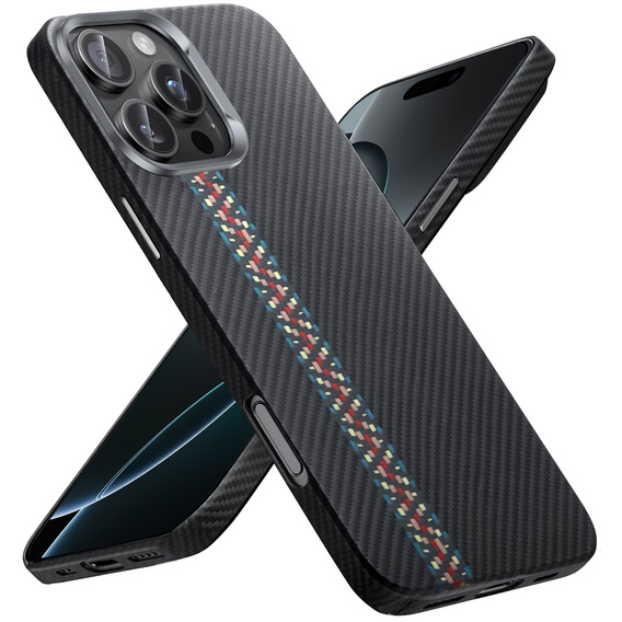 Tok iPhone 16 Pro Max, Carbon Fiber MagSafe, fekete