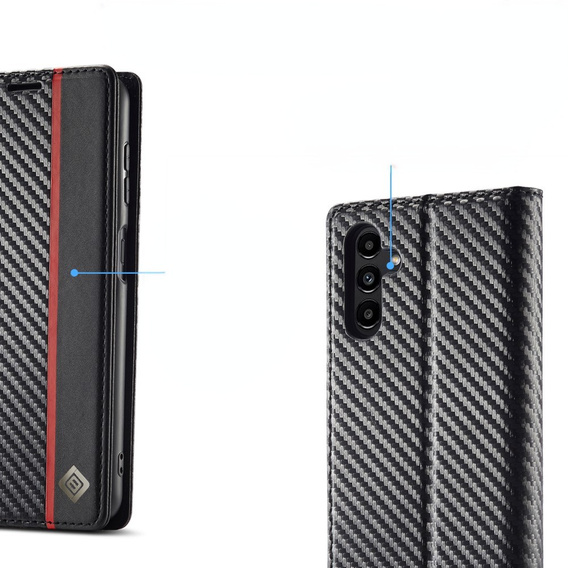 Pattintható tok a Samsung Galaxy A56, Carbon LC.IMEEKE, fekete