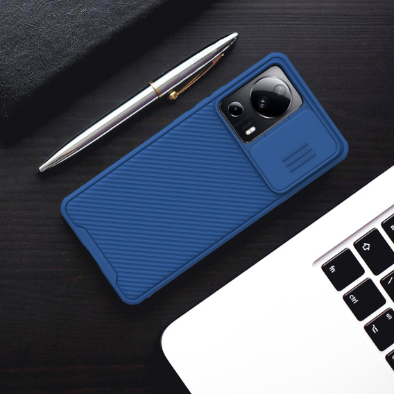 Tok Xiaomi 13 Lite, páncélozott Nillkin, CamShield Pro, kék