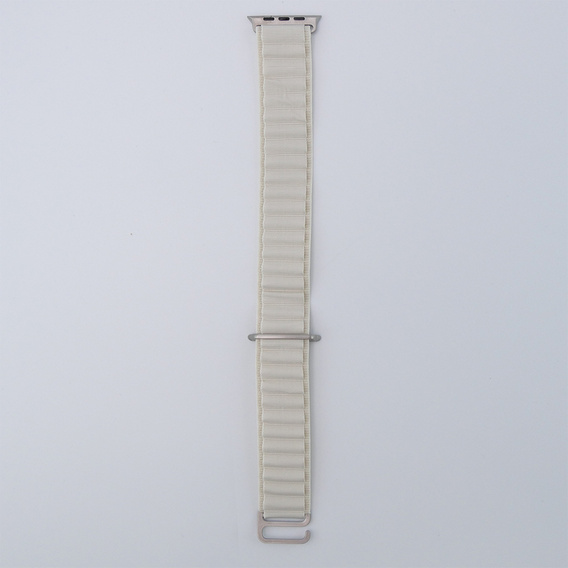 Nylon szíj Apple Watch 1/2/3/4/4/5/6/7/8/SE/ULTRA 42/44/45/45/49mm, bézs színű