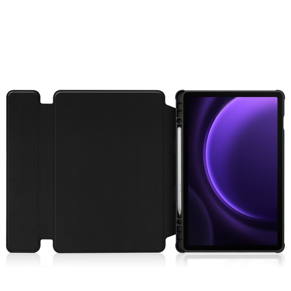 Billentyűzet tok Samsung Galaxy Tab S10 Lite / S10 FE / S9 FE, Rotary 360° Leather, fekete