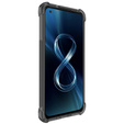 IMAK Telefontok a Asus Zenfone 8, Dropproof, átlátszó / fekete