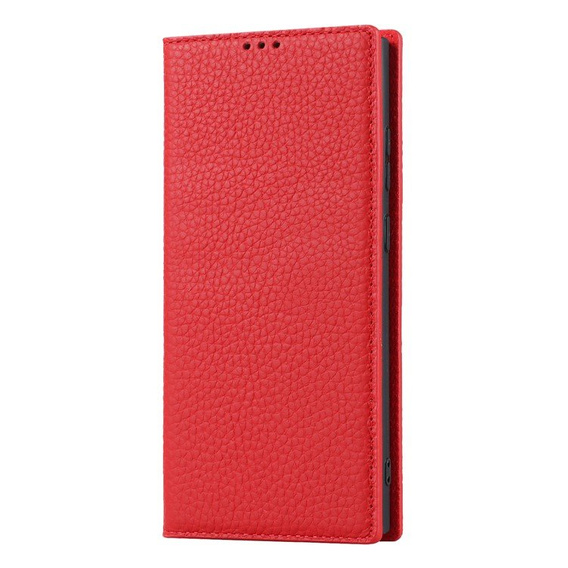 Bőr tok a Samsung Galaxy S23 Plus, ERBORD Grain Leather, piros